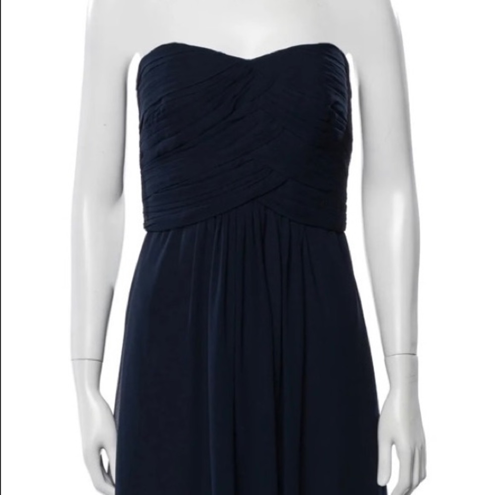 Monique Lhuillier Bridesmaid Strapless Dress